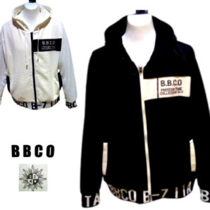 ビビコ (3L) メンズ 春夏 2024 パーカー 合繊ブルゾン 52 3L 白・黒 ストレッチ ポリエステル 紳士服 大きいサイズ キングサイズ 紳士服 40代 50代 60代 BBCO