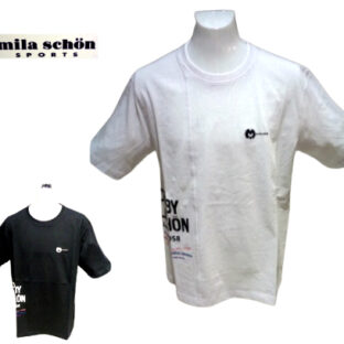 ミラショーン 春夏 2024 Tシャツ 50・48 サイズ 白・黒 綿100％ 大きいサイズ メンズ 紳士服 40代・50代・60代 正規品 ブランド品 父の日 ギフト mila schon