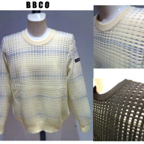 ビビコ (3L) 秋冬 2024 セーター 52 3L サイズ 白・黒 日本製 ジャガードセーター メンズ 紳士服 大きいサイズ キングサイズ 40代 50代 60代 ゴルフ ギフト BBCO