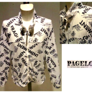 パジェロ (3L) メンズ 春夏 2023 50%OFF メッシュ 合繊 ブルゾン 3L サイズ 白＆黒 大きいサイズ ポリエステル地 パンチングメッシュ キングサイズ PAGELO