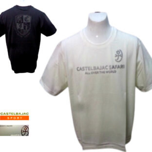 カステルバジャック 春夏 2024 半袖 Tシャツ 50 48 白・黒 ロゴ アニマル メンズ 紳士服 大きいサイズ 凹凸ロゴ ギフト 40代 50代 60代 CASTEL BAJAC