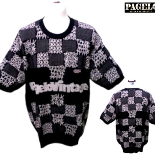 パジェロ 3L メンズ 春夏 2024 50%OFF 半袖セーター 3L サイズ 黒 日本製 大きいサイズ サマーセーター COOLMAX ゴルフ キングサイズ 正規品 PAGELO