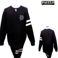 パジェロ メンズ 3L 春夏 トレーナー パンツセット 3L サイズ 黒 上下セット 伸縮性 スエット上下 大きいサイズ キングサイズ ギフト 40代 50代 60代 PAGELO