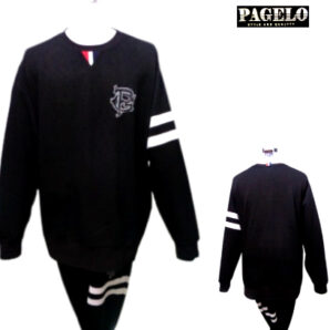 パジェロ メンズ 3L 春夏 トレーナー パンツセット 3L サイズ 黒 上下セット 伸縮性 スエット上下 大きいサイズ キングサイズ ギフト 40代 50代 60代 PAGELO