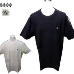 ビビコ 3L 春夏 2024 Tシャツ 52 3L サイズ 白・黒 地柄模様 メンズ 紳士服 大きいサイズ キングサイズ 40代 50代 60代 ギフト 新品・正規品 BBCO