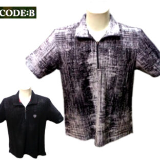 コードビー (3L) 春夏 2024 ジップ 半袖ニット 52 ~ 46 サイズ 白・黒 ジップポロ メンズ 紳士服 大きいサイズ 30代 40代 50代 60代 バラシ CODE-B