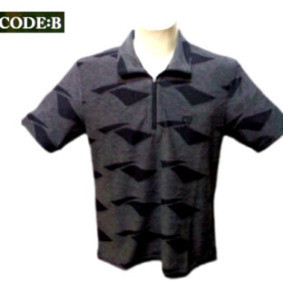 コードビー 春夏 2024 ジップ 半袖ニット 50 (LL) ~ 46 (M) サイズ グレー ジップポロ メンズ 紳士服 大きいサイズ 30代 40代 50代 60代 バラシ CODE-B