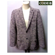 コードビー 3L 春夏 2024 ニットジャケット 52 (3L) ~ 46 (M) サイズ グレー ストレッチ生地 メンズ 紳士服 大きいサイズ バラシ テイスト カバーオール CODE-B