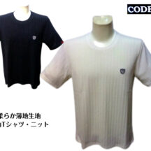 コードビー 3L 半袖ニット Tシャツ 春夏 メンズ 52 3L サイズ 白 黒 ストレッチ 2025 紳士服 大きいサイズ キングサイズ 30代 40代 50代 ギフト 父の日 バラシ CODE-B 薄地 柔らかい